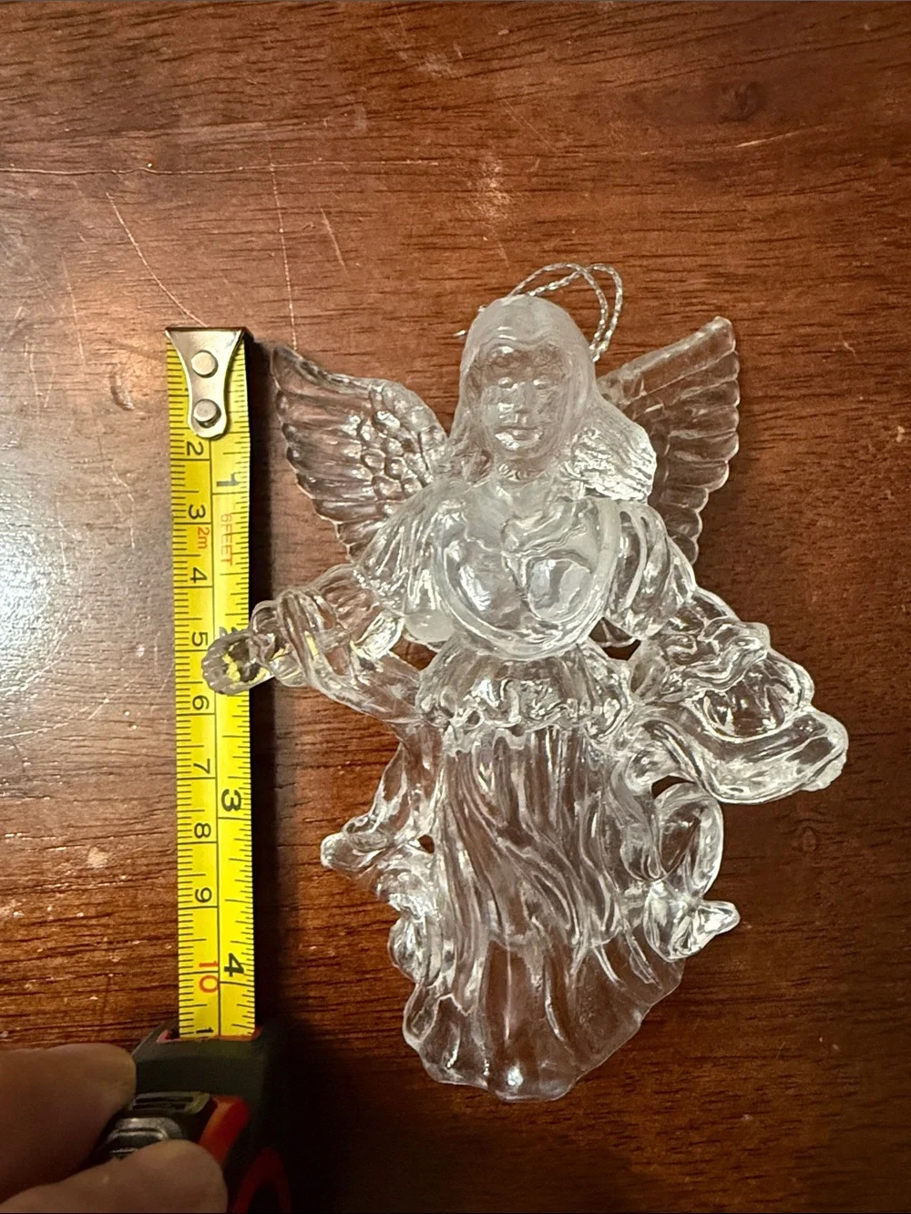 Clear acrylic ornament Hanging Ornament - Classic Holiday Decor 90s